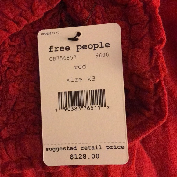 NWT Free People Karan Cotton Strapless Jumpsuit - Picture 5 of 5